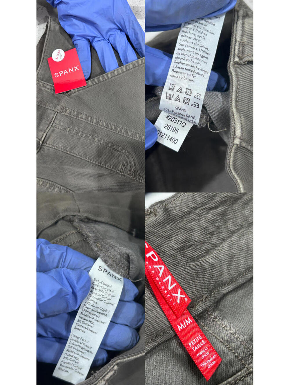 SPANX Stretch Twill Ankle Cargo Pants – Gray Washed - Picture 2 of 9